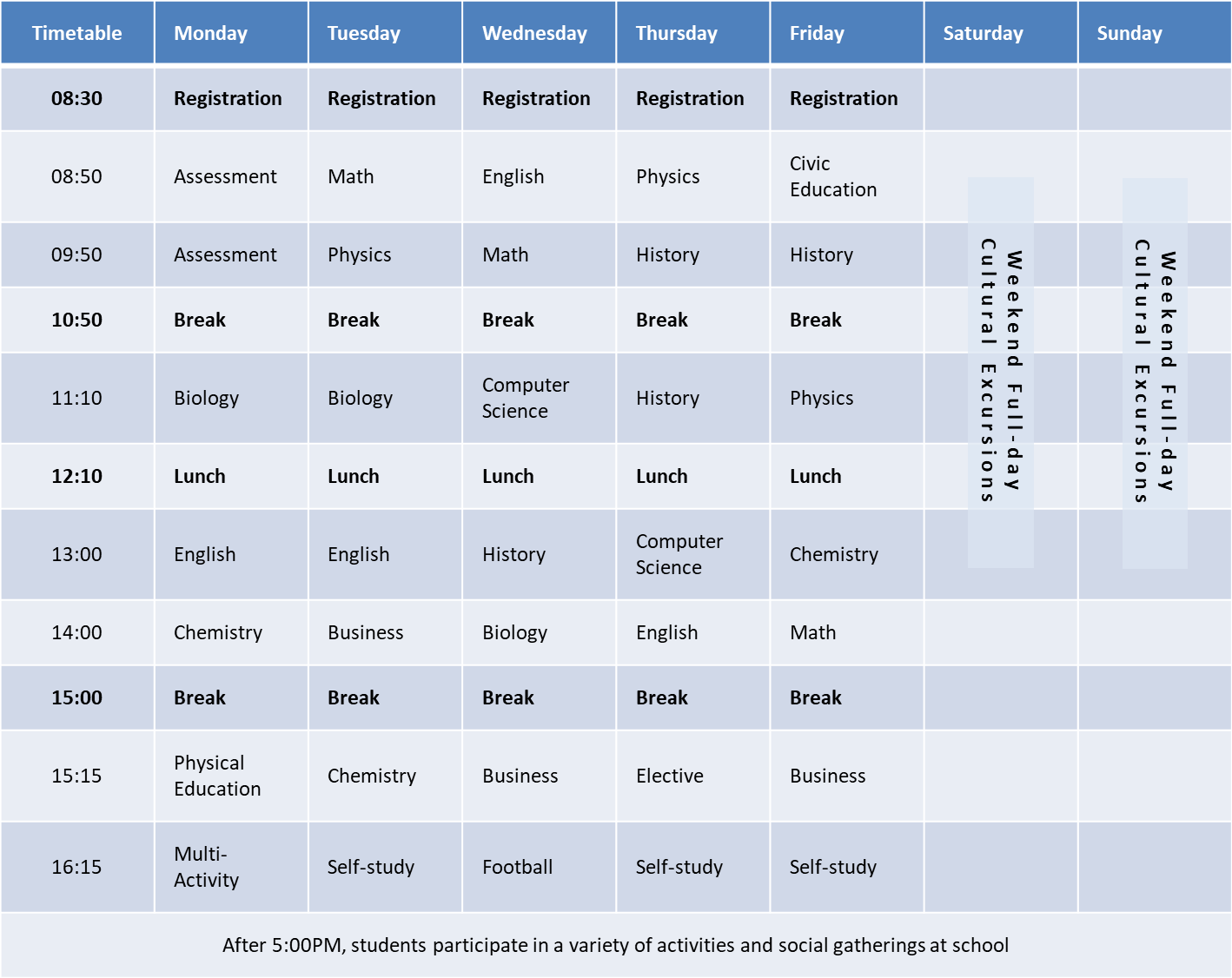 Ruthin Schedule_Year 11